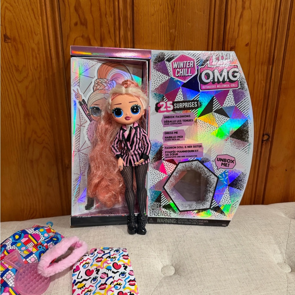 L.O.L. Surprise! Winter Chill OMG Doll with Pink and Black Outfit